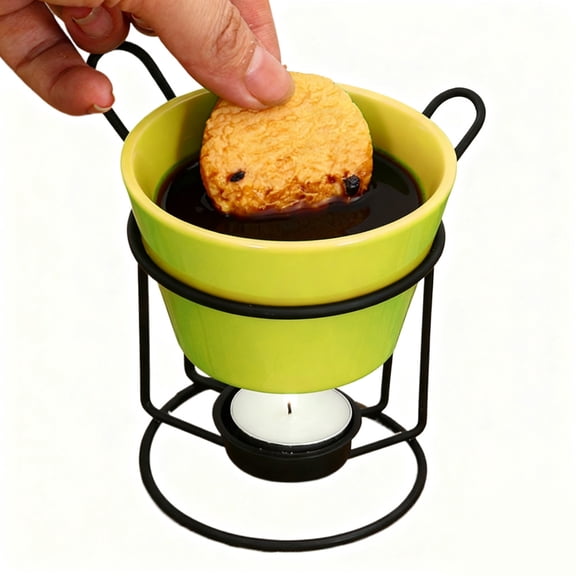 SHENERDA Fondue Pot Candy Melting Warmer Chocolate Melting Cup for Butter Cheese Maker Family Gatherings Christmas Home Kitchen Coffee sweetie