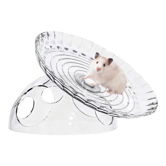 SHENERDA Hamster Wheels Multi-functional Anti-Slip With Cave House Hamster Exercise Wheels for Ferrets Squirrels Chinchillas Dutch Rabbits Hedgehogs Hermit Crab suitable