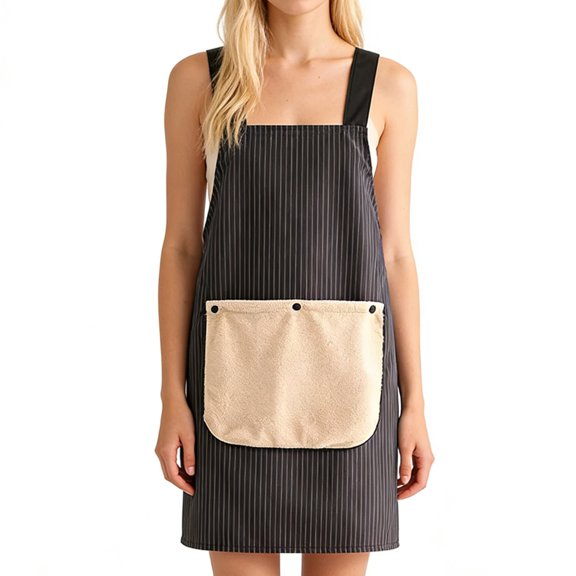 SHENERDA Kitchen Apron Waterproof Detachable Towel Baking Dress Cooking Cloth Apron for Chef Art Projects Cafe Gardening Home Indoor Outdoor BBQ Grilling lovely