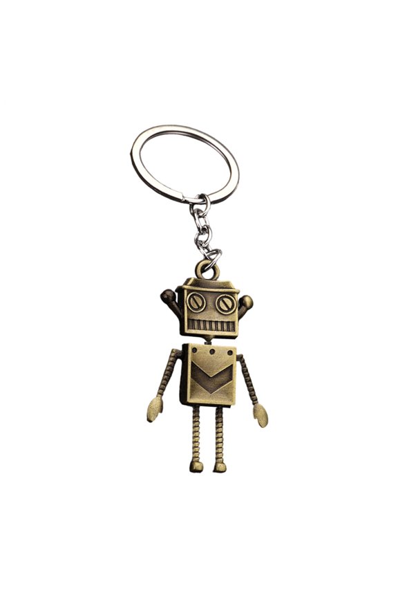 Metal Robot Keychain Robot Shape Creative Keyring Ornament Home Car Door Keys Holder Funny Robot Keychain for Women & Men Hands and Feet Movable