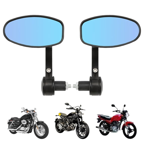 SHENERDA Motorcycle Mirror 360 Degree Adjustable Foldable Reflector 22mm Anti-Glare Motorcycle Rear Mirror for Scooter Motocross Snowmobile Moped Bike ATV Cruiser Chopper stunning