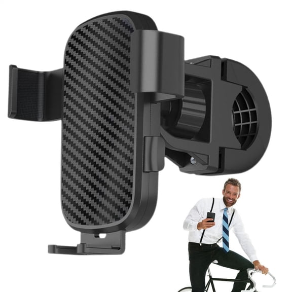 SHENERDA Motorcycle Phone Mount Adjustable Stand Shockproof 360 Degree Rotate Bike Phone Holder for Bicycle Electric Vehicle ATV Golf Cart Mountain Biking Outdoor Travel Riding