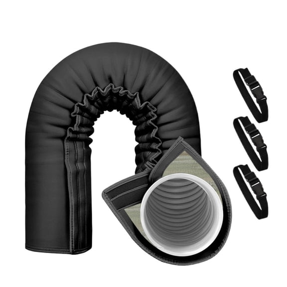 SHENERDA Portable AC Hose Insulation Sleeve Air Conditioner Hose Cover Wrap Adjustable Triple-Layer Insulated Tube Wrap Exhaust Accessories for Indoor Outdoor Home
