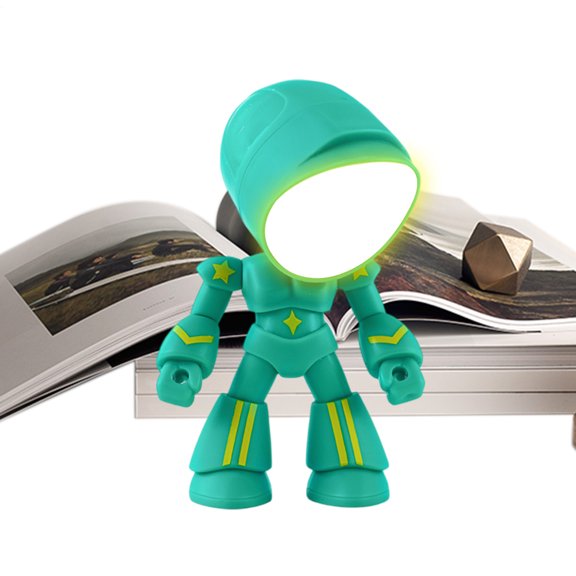 SHENERDA Robot Light LED Cartoon Lantern Robot Figure for Valentine Birthday Easter Holiday Home Bedroom Reading Learning Relaxation enjoyment