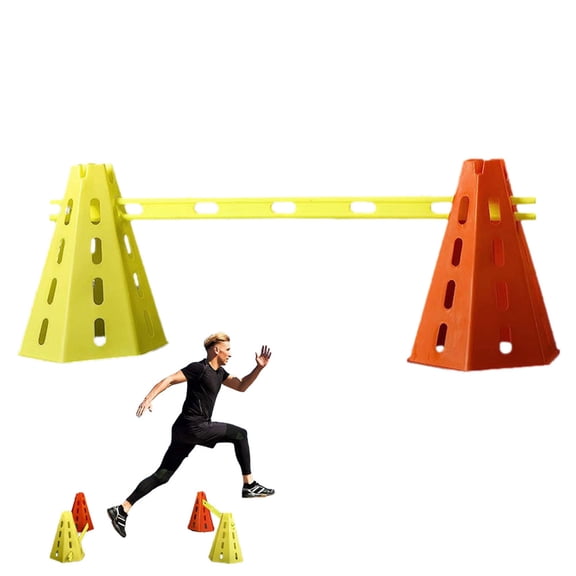 SHENERDA Sports Cones with Holes Agility Speed Poles Outdoor Soccer Field Marker Cones for Football Basketball Skating Garden Yard Indoor Outdoor Adults Athletes Kids Dog