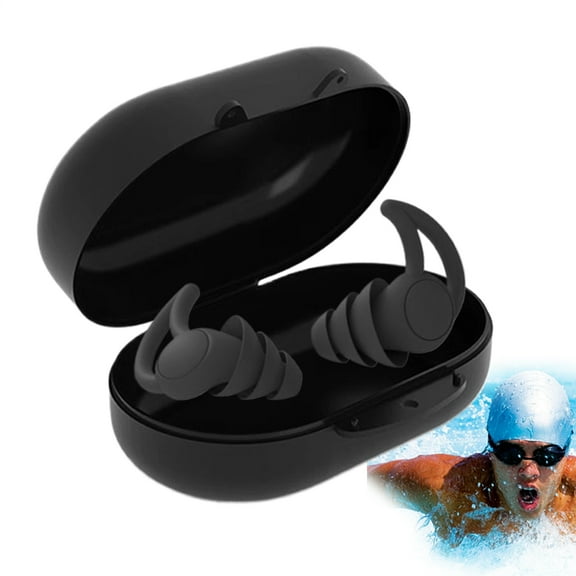 SHENERDA Swimming Ear Plugs for Adults Silicone Swim Earplugs Waterproof Swimming Ear Protection Equipment for Beach Bathing Showering Snorkeling Surfing Kayaking amicably
