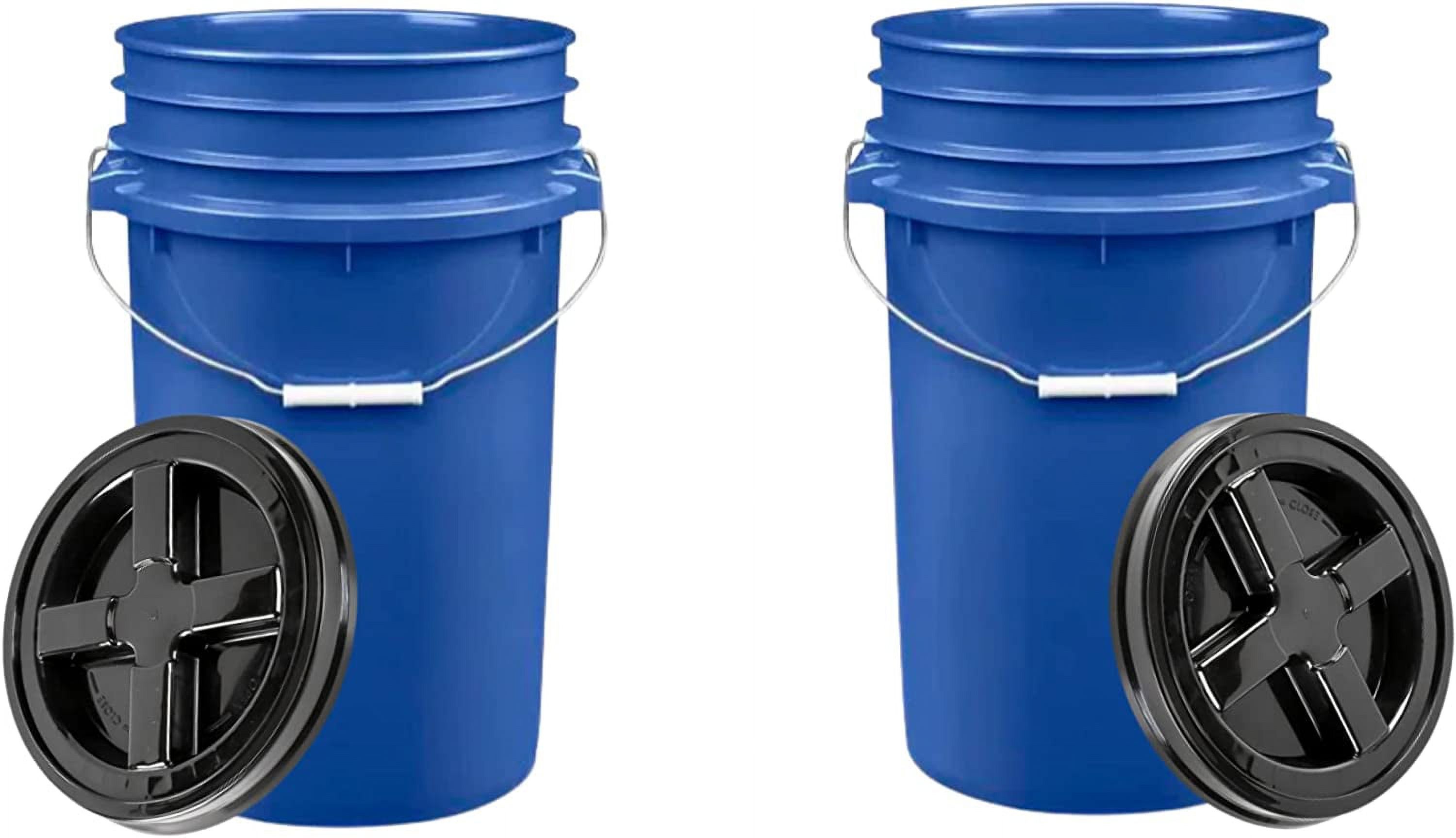 SHENGHE 7 Gallon Blue container Bucket Pail with screw on Air tight lid