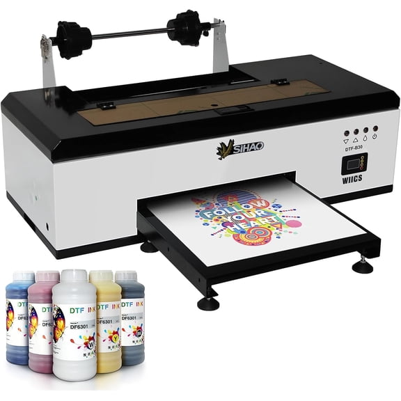 SHENGJINSH Punehod DTF A3 R1390 Printer, Direct to Film Printing Combo, 110V