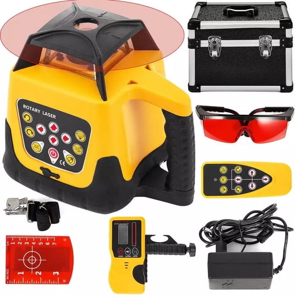 SHENGJINSH 360 Laser Level Machine Rotary Green Cross Line Laser Leveler Self-Leveling 500m Scanning Measurement Tools