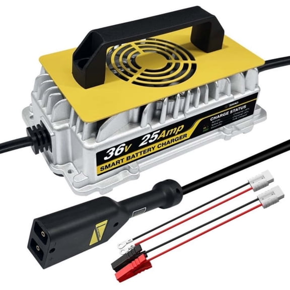 SHENGJINSH 36V 25A 950W Smart Golf Cart Charger, IP65 Waterproof, for Lead‑Acid Battery, Pallet Jack & Floor Scrubber