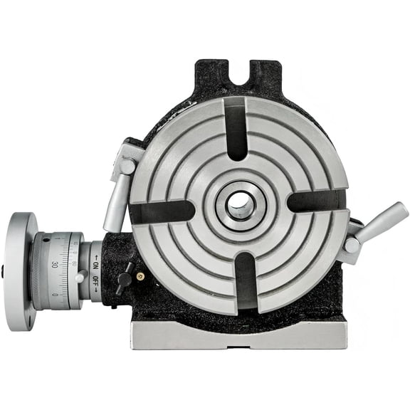 SHENGJINSH 8 Inch Rotary Table Horizontal Vertical Milling Table, 4-Slot with Indexing Plate Set for Precision Milling & Drilling