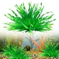 thumbnail image 1 of SHENGLUO Aquarium Artificial Plastic Plants Decorations and Rock Cave Decor Set Goldfish Betta Fish Tank Accessories Small Large Fish Bowl Ornaments,Fish Tank Artificial Plants, (5-12 Inches, Green), 1 of 7