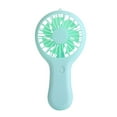 thumbnail image 1 of SHENGLUO Portable Handheld Mini Fan - Portable Fan, USB Rechargeable, Pocket-Sized, 3 Speed, Small Pocket Fan For Home Office Travel Green, 1 of 6