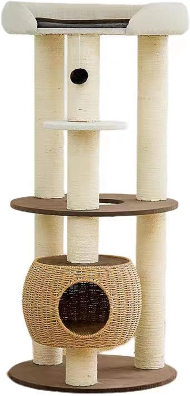 A closer look at Extra Tall Cat Tower With Laundry Basket