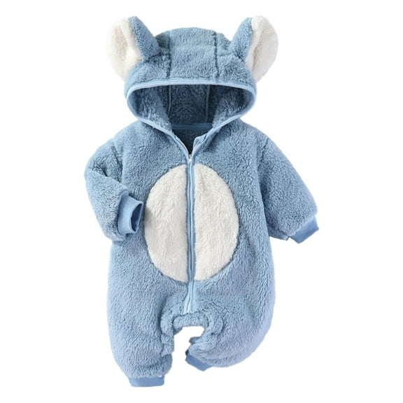 SHENGSI Autumn and Winter Baby Thickened Warm Long-Sleeved Cute Robe, Newborn Furry Baby Fuzzy Suit Costume Outfits Adorable Cartoon Hoodies Unisex