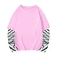 thumbnail image 1 of SHENGSI Boys and Girls Spring and Autumn Long-Sleeved Cotton Fake Two-Piece Striped Top T-Shirt, Boys Girls Spring Fall Long Sleeve Cotton False Two Pc Striped Top T Shirt, 1 of 4