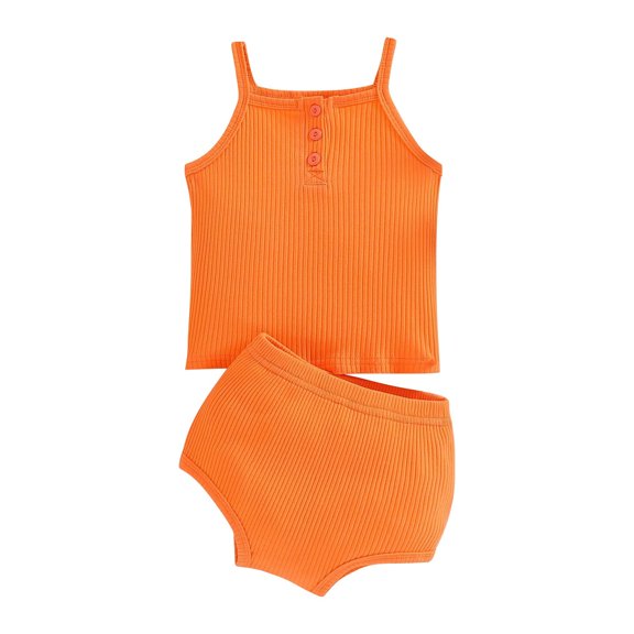 SHENGSI Camisole Bud Shorts Set, Sleeveless Vest with Spaghetti Strap Button Front Crop Tank Top Ribbed Knit Slim Fit Basic Solid Color Crop Tops and Shorts