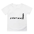 thumbnail image 1 of SHENGSI Cute Letter Print Children'S Pullover Round Neck Short-Sleeved T-Shirt for Middle and Older Children Cartoon Tops, Cute Alphabet Print Neutral Children'S Pullover Round Neck Short Sleeve, 1 of 3