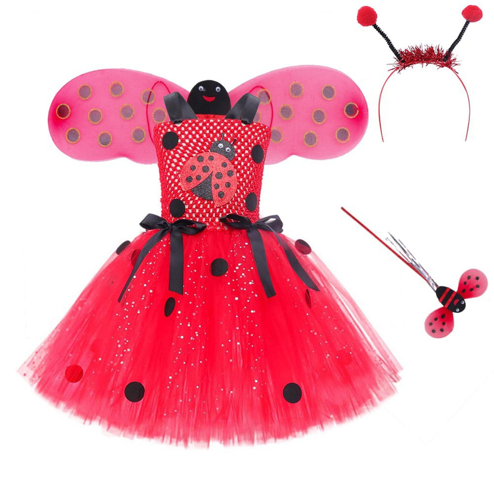 Girls Confetti SS Knit Dress by Ladybug Dezignz