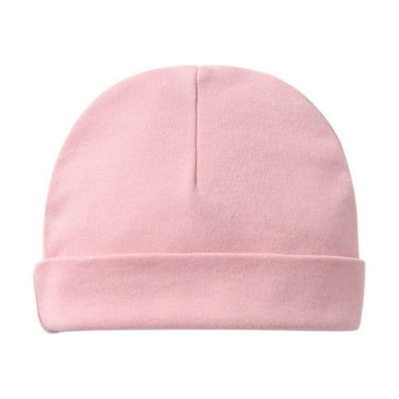 SHENGSI Newborn Baby Hat Autumn and Winter New Solid Color Cotton Double-Layer Dome Hat, Newborn Baby Hat Autumn and Winter New Solid Color Cotton Double Layer Dome Cap