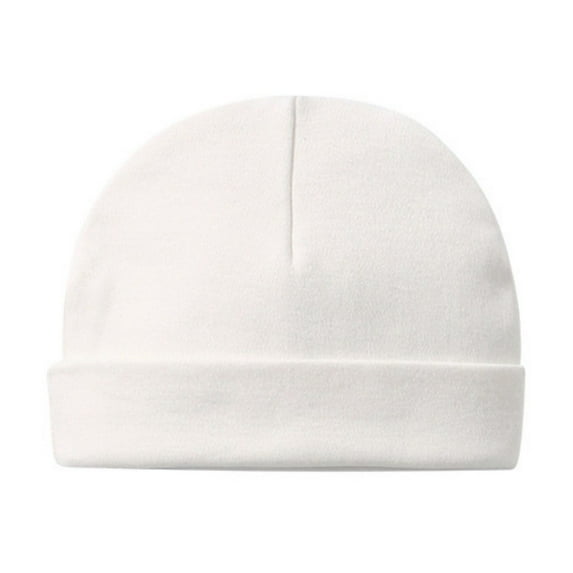 SHENGSI Newborn Baby Hat Autumn and Winter New Solid Color Cotton Double-Layer Dome Hat, Newborn Baby Hat Autumn and Winter New Solid Color Cotton Double Layer Dome Cap