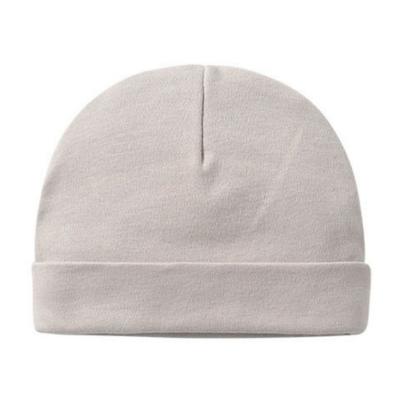 SHENGSI Newborn Baby Hat Autumn and Winter New Solid Color Cotton Double-Layer Dome Hat, Newborn Baby Hat Autumn and Winter New Solid Color Cotton Double Layer Dome Cap