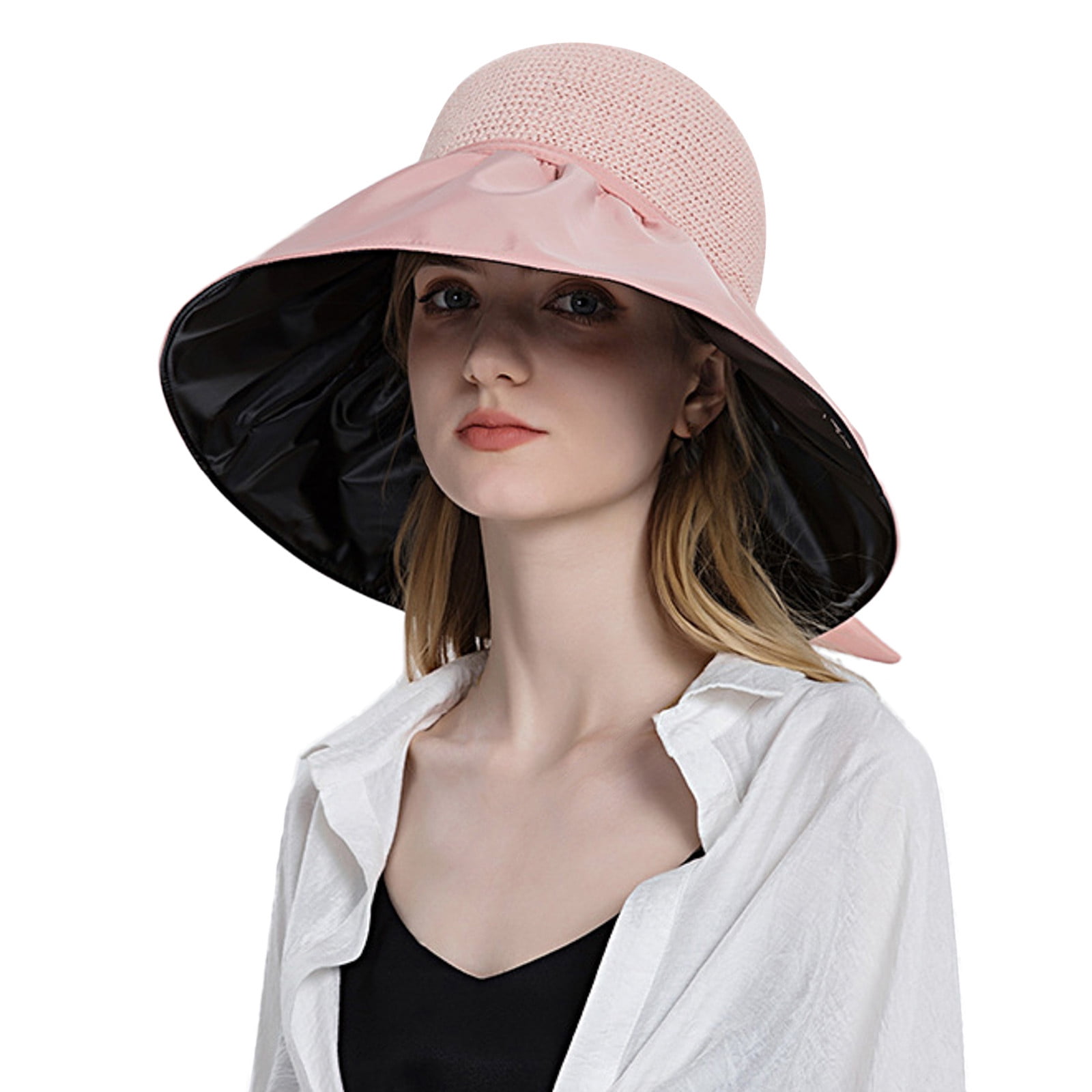 SHENGSI Women's Outdoor Sun Protection Visor Large Brim Sun Hat Women