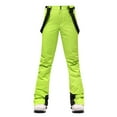 thumbnail image 1 of SHENGSI Womens Ski Snow Trousers Lightweight Mountain Bib Pants Women's Snow Ski Waterproof Fleece Lined Pants Insulated Hiking Mountain Pants, 1 of 6