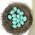 thumbnail image 1 of SHENGXINY 10PCS Easter Eggs, Crystal Mini Agate Bird Eggs Craft Display Props, Easter Decorations and Ornaments, Great for Easter Table Scatter & Gift Accessory Blue 0.8in, 1 of 8