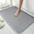 thumbnail image 1 of SHENGXINY 1PCS Bathroom Rugs, Washable No Slip Anti Mold Shower Mat, Quick Dry Rugs for Bath, Tub Shower, Indoor, Home Decor Accessories 1'8'x2'7' Gray, 1 of 6