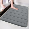 thumbnail image 1 of SHENGXINY 1PCS Bathroom Rugs, Washable No Slip Anti Mold Shower Mat, Quick Dry Rugs for Bath, Tub Shower, Indoor, Home Decor Accessories 2'0'x1'4' Grey, 1 of 7