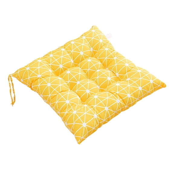 SHENGXINY 1PCS Chair Cushions ,Outdoor Garden Patio Home Kitchen Office Sofa Chair Seat Soft Cushion Pad 15.7x15.7in Yellow