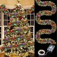 thumbnail image 1 of SHENGXINY 1PCS Christmas Tree Wall Decoration Hanging Artificial DIY Wall Mounted Xmas Tree with LED Light String or Indoor Outdoor Door Home Decor Small Space Party Supplies 196.85in Green, 1 of 6