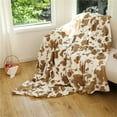 thumbnail image 1 of SHENGXINY Blanket Wool Fabric Blanket.Super Hairless,Leopard Print Luxurious Flannel Blanket.Microfiber for Sofas Or Beds,Home Decor Multicolor 29.5x39.4in, 1 of 3