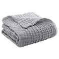 thumbnail image 1 of SHENGXINY Muslin Throw Blanket,100% Cotton Extra Large Blankets Adult Summer Gentle,Home Decor Gray 51.18x59.06in, 1 of 1