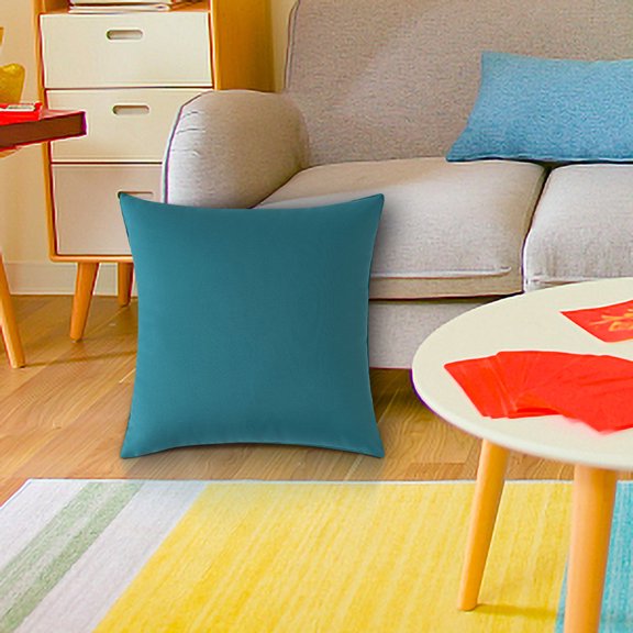 SHENGXINY 1PCS Outdoor Waterproof Throw Pillow Covers with Zipper Decorative Pillowcases for Couch Patio Garden Couch Bench 18x18in BlueC