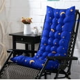 thumbnail image 1 of SHENGXINY 1PCS Rocking Chair Cushions, Indoor Summer Chaise Lounge Cushion Thickened Chair Cushion Rattan Chair Cushion Window Cushion Floor Cushion 49.21x18.90x3.15in Blue, 1 of 6