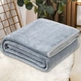 thumbnail image 1 of SHENGXINY 1PCS Weighted Bath Sheets Towels for Adults, Extra Large Super Soft Warm Fleece Blanket Rug Sofa Bedding Gray 27.55x39.37in, 1 of 4