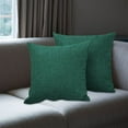 thumbnail image 1 of SHENGXINY 2PCS Decorative Couch Throw Pillow Covers with Zipper and Linen Pillowcases for Indoor ,Sofa ,Living Room ,Bedding ,Bedroom ,Home Decor 18x18in Green, 1 of 5