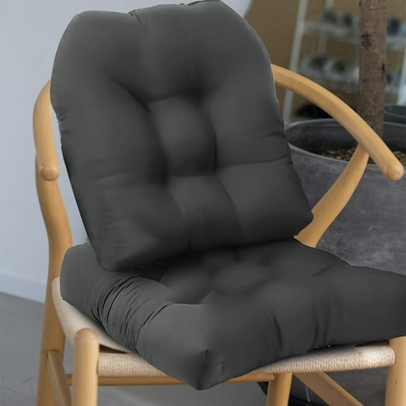 SHENGXINY 2PCS Rocking Chair Cushion Sets ,Indoor Outdoor Seat Pillow Cushion Set Of 2 Chair Pads for Sitting Patio Garden Floor Throw Pillows 19x19in Gray