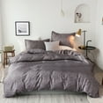 thumbnail image 1 of SHENGXINY 3PCS Duvet Cover Set,Twin / Twin XL Microfiber Bedding Set with Button Closure - Soft Breathable All-Season Home Decor Gray 78.74x59.05in, 1 of 6