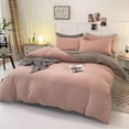 thumbnail image 1 of SHENGXINY 4PCS Duvet Cover Set Twin XL, Fresh Color Bedding Set - Soft Breathable Bedding for Student Dormitory Home Decor Pink 70.86x86.61in, 1 of 6