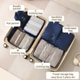 thumbnail image 1 of SHENGXINY 7PCS Anti-Tearing Packing Cubes for Travel Set - Luggage Organizers for Clothes, Shoes & Cosmetics, with Hanging Toiletry Bag Travel Essentials Blue 13.8x10.6x0.5in, 1 of 7
