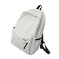 thumbnail image 1 of SHENGXINY Backpack For School Clearance Large Capacity Canvas Backpack Unisex Portable Backpack School Leisure Lightweight Sports Portable Backpack Suitable For Outdoor Travel School Work White, 1 of 6