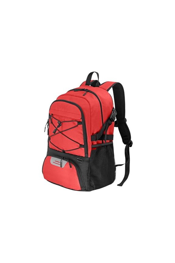Backpack for Men,Basketball Backpack with Shoe Compartment Air Cushion Design for Computer and Travel Use Red