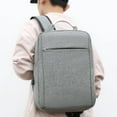 thumbnail image 1 of SHENGXINY Backpack for Women Men Large,17 Inch Business Computer Backpack Large Capacity for Work and Travel Gray, 1 of 9