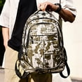 thumbnail image 1 of SHENGXINY Backpack for Women Men Large,Camouflage Pattern Backpack Durable Lightweight for Outdoor Sports and Travel Yellow, 1 of 4