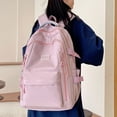 thumbnail image 1 of SHENGXINY Backpacks for Adults Womens,Classic Spacious Backpack Durable Construction for Work Commute and Outdoor Use Pink, 1 of 6