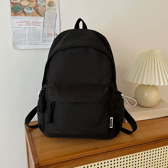 SHENGXINY Backpacks for Adults Womens,Simple Versatile Backpack Spacious Design for Daily Commute Work and Travel Black