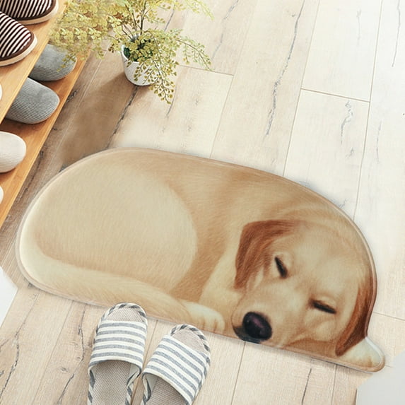 SHENGXINY Bath Rugs Clearance 3D Cute PetThemed Carpet, Welcome Floor Doormat 34.25X15.74In Non Slip Floor Mat Summer Holiday Funny Novelty Door Mats Indoor Outdoor Decor